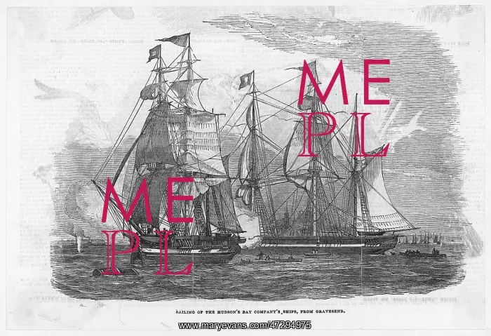 : HUDSON SHIPS SAIL 1845 : HUDSON SHIPS SAIL 1845