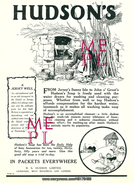 : Hudson's Soap Advertisement : Hudson's Soap Advertisement