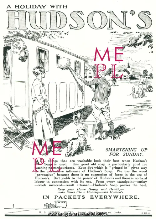 : Hudson's Soap Advertisement : Hudson's Soap Advertisement