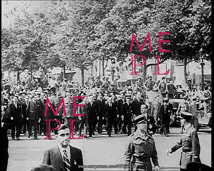 : Huge Crowd Walking Through the Streets Of Paris : Huge Crowd Walking Through the Streets Of Paris