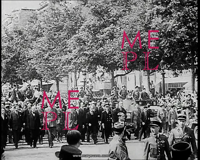 : Huge Crowd Walking Through the Streets Of Paris : Huge Crowd Walking Through the Streets Of Paris