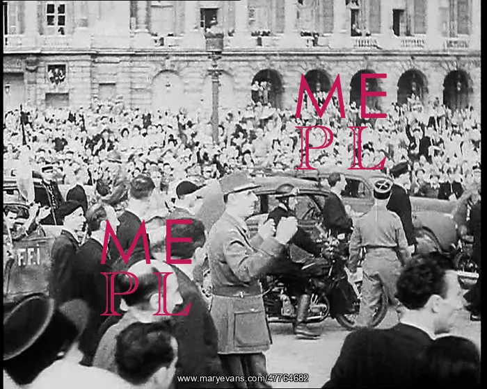 : Huge Crowd Walking Through the Streets Of Paris : Huge Crowd Walking Through the Streets Of Paris