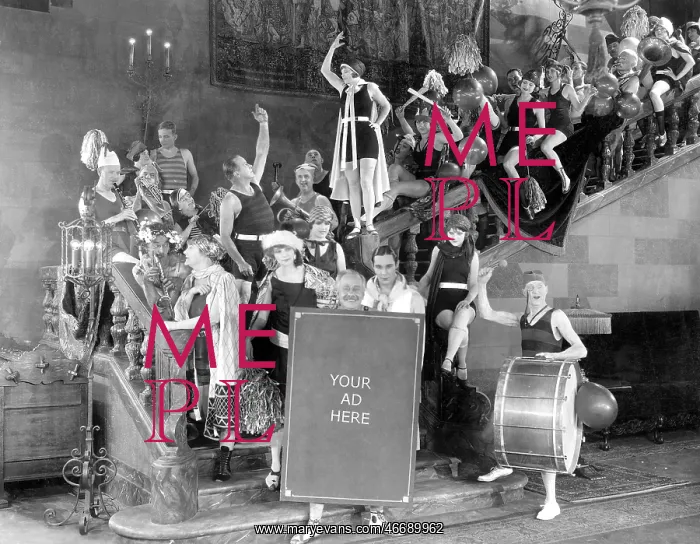 : Huge group of people on a staircase : Huge group of people on a staircase