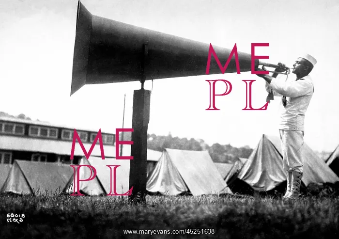 : Huge megaphone used to wake up sleeping recruits : Huge megaphone used to wake up sleeping recruits