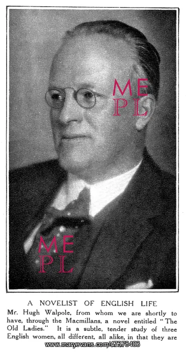 : HUGH WALPOLE PHOTO : HUGH WALPOLE PHOTO