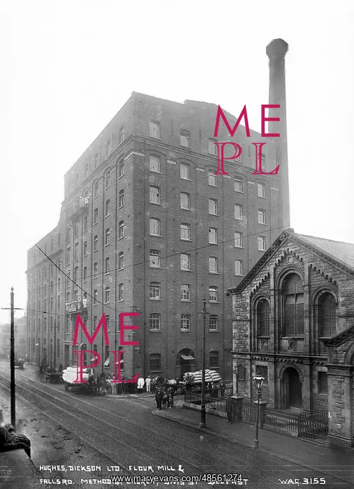 : Hughes, Dickson Ltd, Flour Mill and Falls Road. Methodist Ch : Hughes, Dickson Ltd, Flour Mill and Falls Road. Methodist Ch