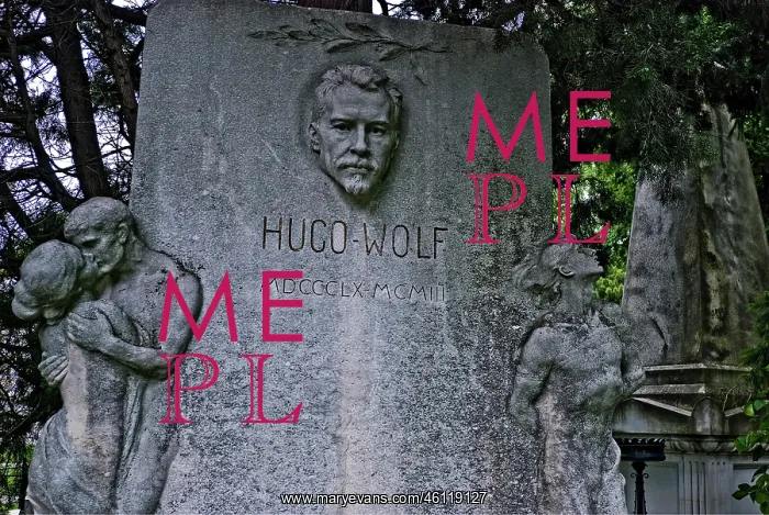 : Hugo Wolf's grave of honor in Vienna's central : Hugo Wolf's grave of honor in Vienna's central
