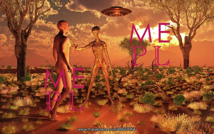 : A human Adam meeting an alien Eve : A human Adam meeting an alien Eve