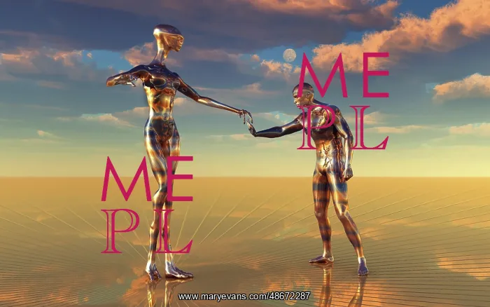 : A human & an alien communicating with each other : A human & an alien communicating with each other