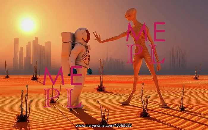 : A human astronaut meeting a reptoid alien being : A human astronaut meeting a reptoid alien being