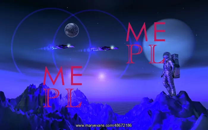 : A human astronaut surveying an exoplanet : A human astronaut surveying an exoplanet