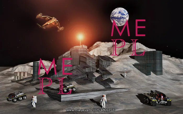 : Human astronauts mining for metals and minerals on the moon : Human astronauts mining for metals and minerals on the moon