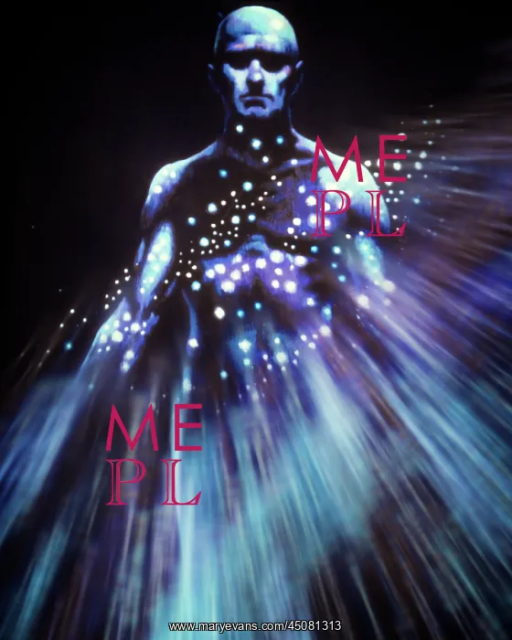 : Human Form with Pinpoints of Light Emanating from Torso : Human Form with Pinpoints of Light Emanating from Torso