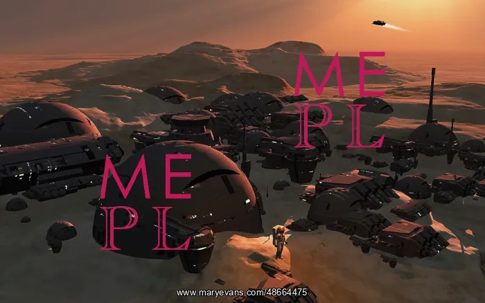  : A human manmade colony on the surface of planet Mars