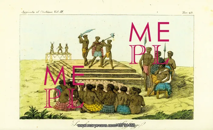 : Human sacrifice in Cassenge (Kasenje), Angola, 19th century : Human sacrifice in Cassenge (Kasenje), Angola, 19th century