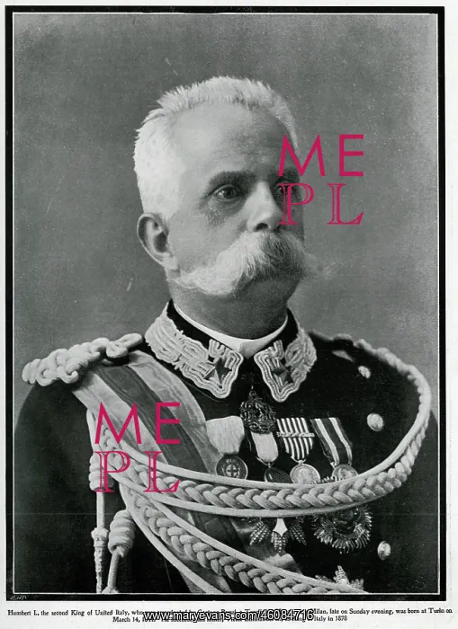 : Humbert I (1878 - until his assassination on the 29th July 1900) : Humbert I (1878 - until his assassination on the 29th July 1900)