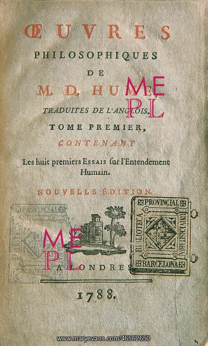 : HUME, David (1711-1776) : HUME, David (1711-1776)