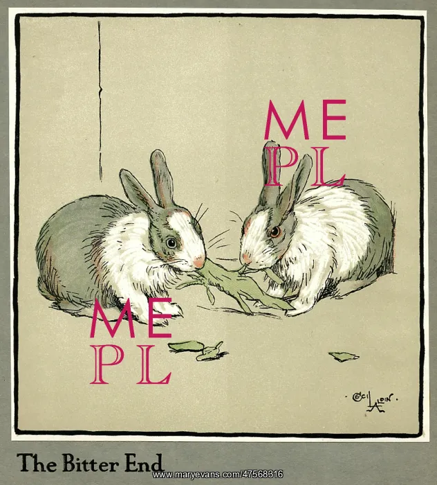 : Humpty and Dumpty the rabbits eating a cabbage : Humpty and Dumpty the rabbits eating a cabbage