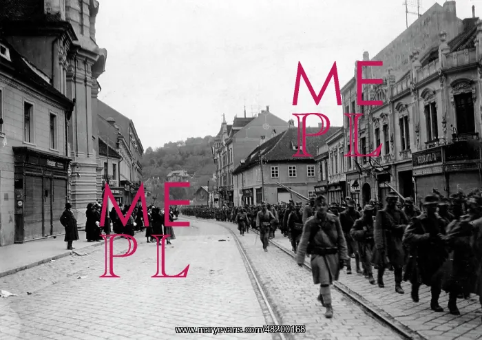 : Hungarian troops in Brasov, 1916 : Hungarian troops in Brasov, 1916