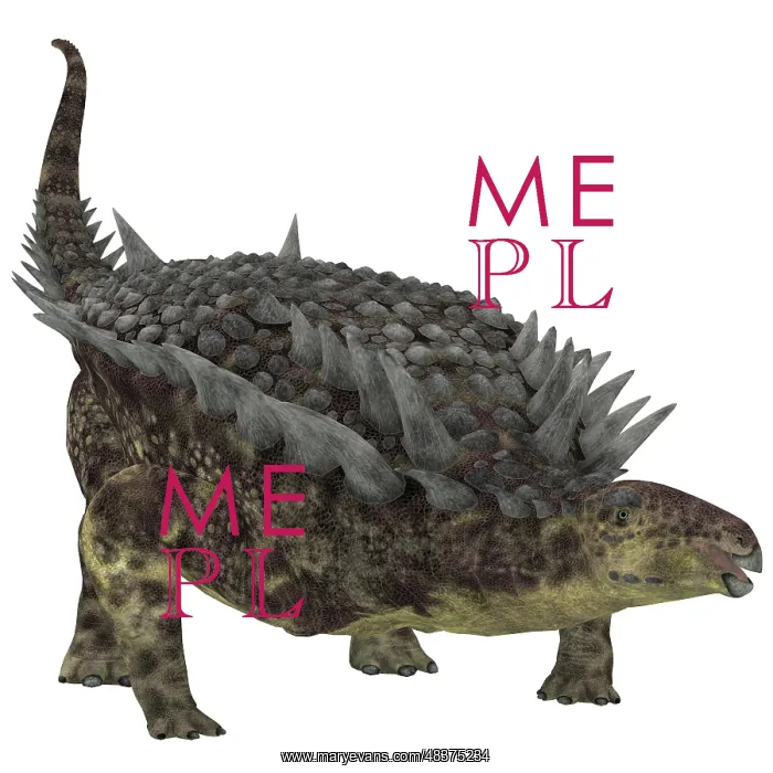 : Hungarosaurus dinosaur, white background : Hungarosaurus dinosaur, white background