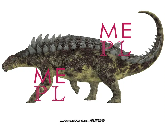 : Hungarosaurus dinosaur, white background : Hungarosaurus dinosaur, white background