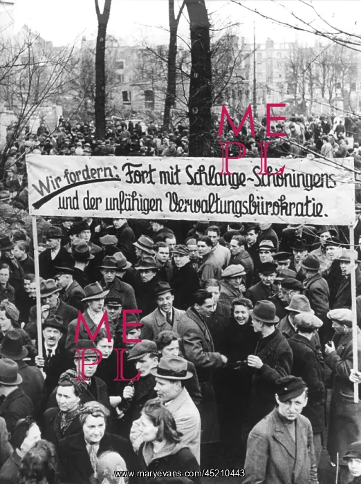 : Hunger demonstration in post-war Germany : Hunger demonstration in post-war Germany
