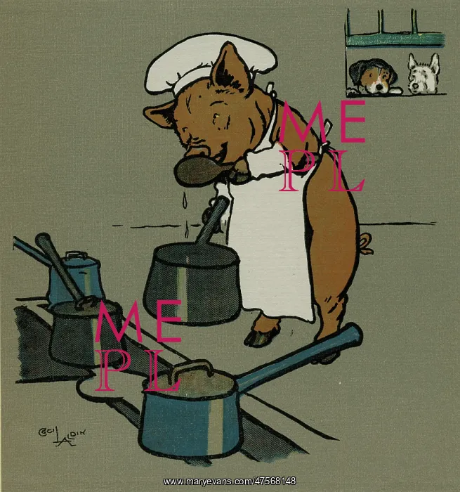 : Hungry Peter the pig cooks for a party : Hungry Peter the pig cooks for a party