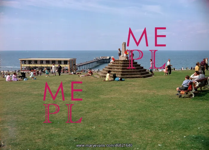 : Hunstanton - The pier from the Green : Hunstanton - The pier from the Green