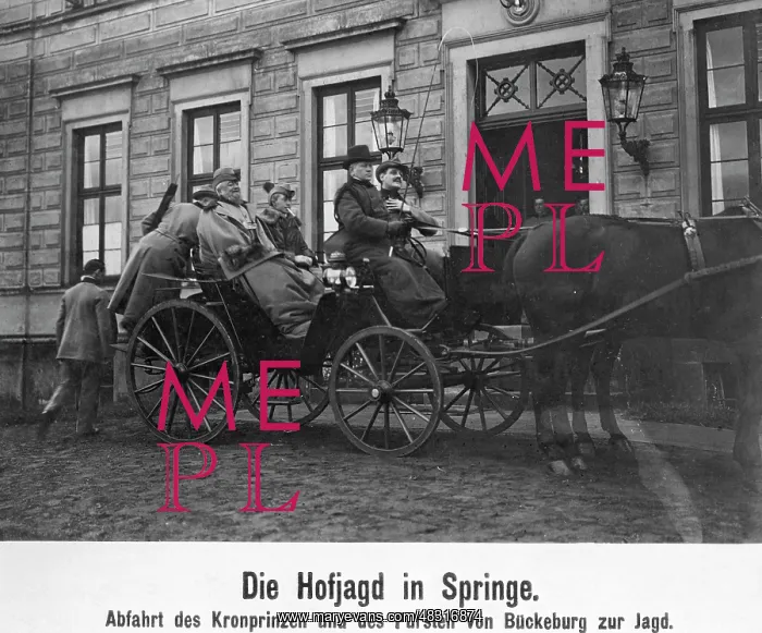 : Hunt in Saupark Springe, 1908 : Hunt in Saupark Springe, 1908