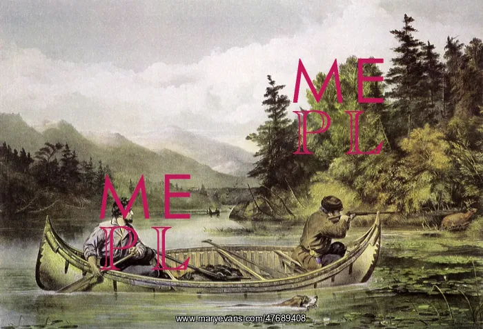  : Hunters in Canoe