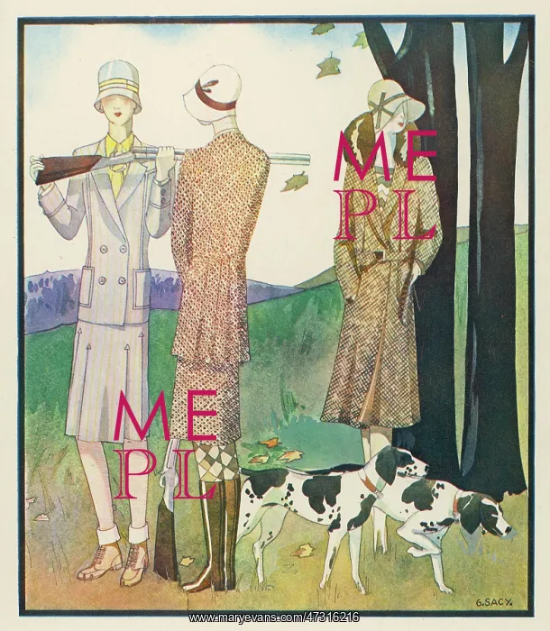 : HUNTING DRESS 1929 : HUNTING DRESS 1929