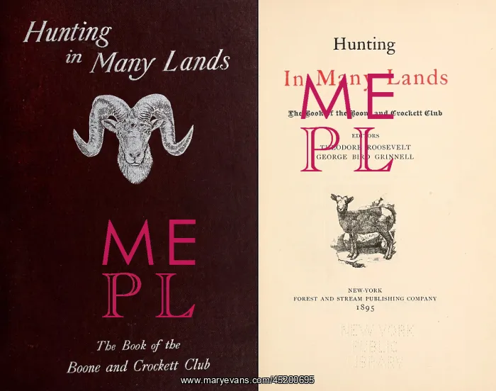 : HUNTING IN MANY LANDS was co-authored By ? : HUNTING IN MANY LANDS was co-authored By ?