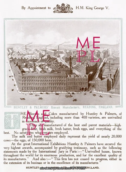 : Huntley and Palmers Biscuit Manufactory : Huntley and Palmers Biscuit Manufactory