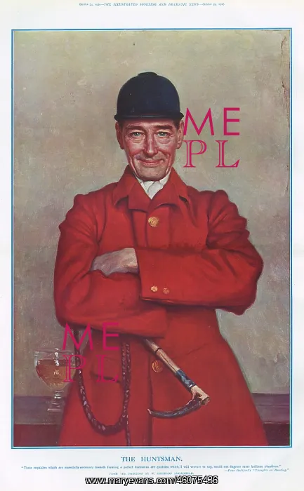 : The Huntsman, painting by W Smithson Broadhead : The Huntsman, painting by W Smithson Broadhead