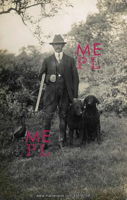: Huntsman with retriever : Huntsman with retriever