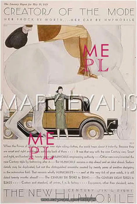 : HUPMOBILE ADVERT 1929 : HUPMOBILE ADVERT 1929