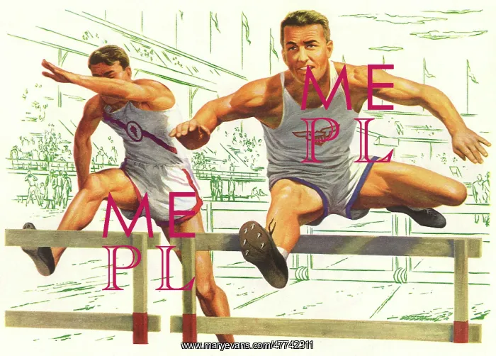 : Hurdlers in Competition : Hurdlers in Competition