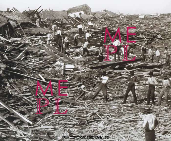 : Hurricane Damage, Galveston, 1900 : Hurricane Damage, Galveston, 1900