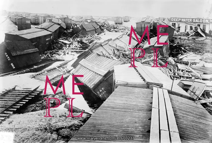 : Hurricane Damage, Galveston, 1900 : Hurricane Damage, Galveston, 1900