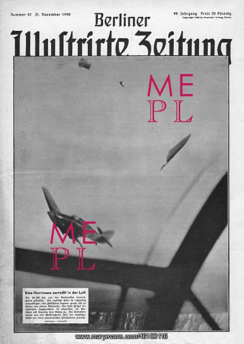 : Hurricane fighter shot down, WW2 : Hurricane fighter shot down, WW2