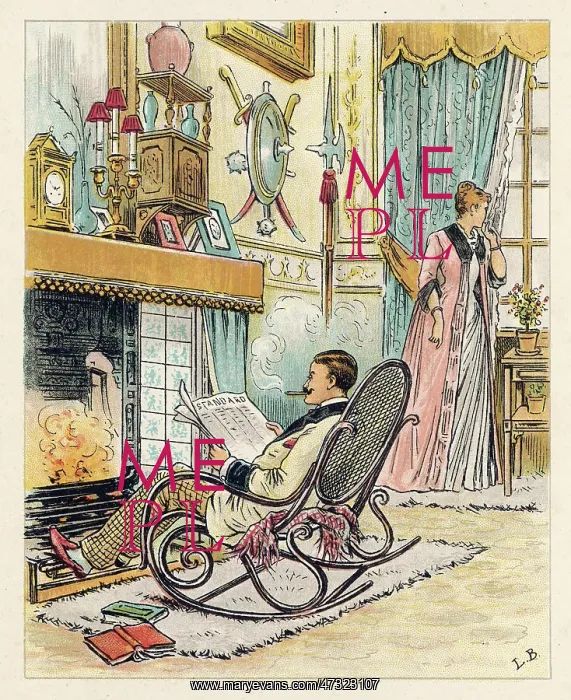 : HUSBAND HOGS FIRE C1875 : HUSBAND HOGS FIRE C1875