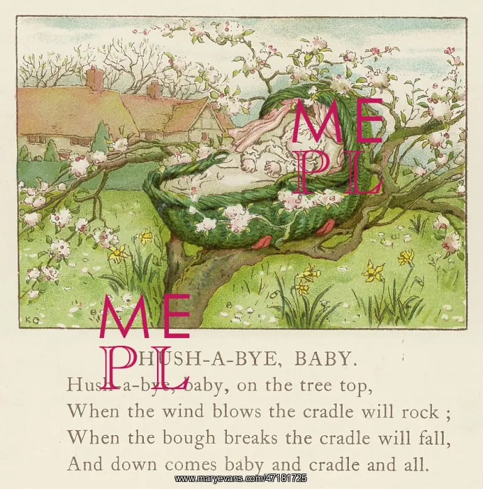 : Hush a Bye Baby - Kate Greenaway : Hush a Bye Baby - Kate Greenaway