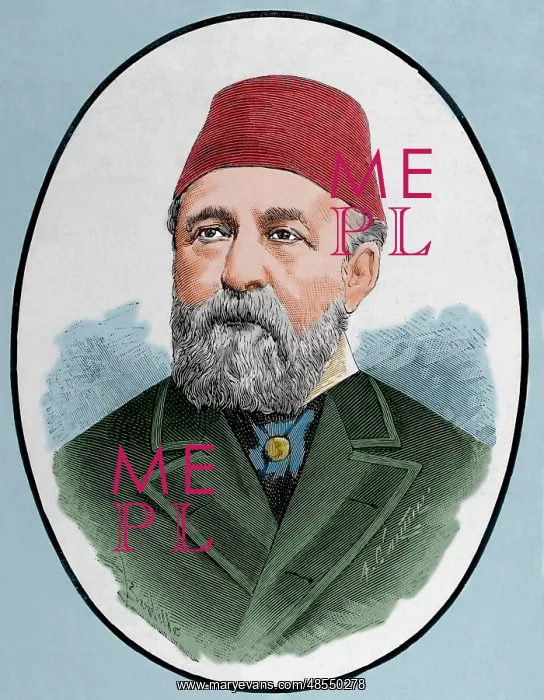 : Hussein Sermed Affendi (1830-1886). Turkish diplomat. Engrav : Hussein Sermed Affendi (1830-1886). Turkish diplomat. Engrav