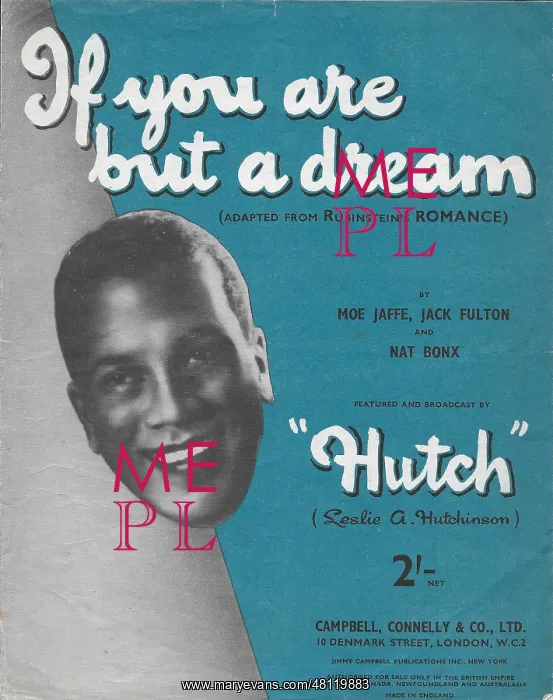 : Hutch music sheet for If you are but a dream : Hutch music sheet for If you are but a dream