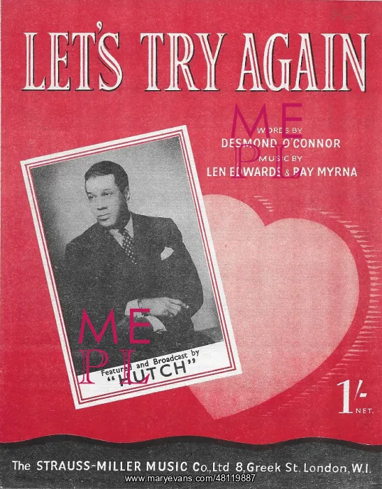: Hutch music sheet for Let's Try Again : Hutch music sheet for Let's Try Again