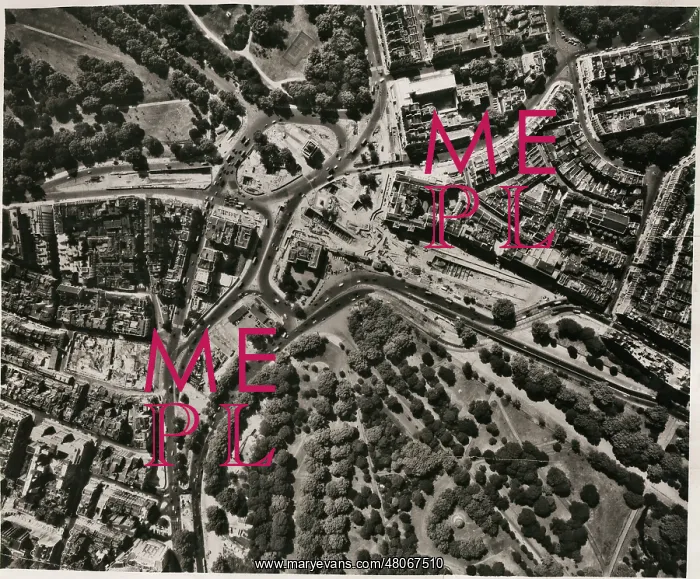 : Hyde Park Corner, London, during redevelopment : Hyde Park Corner, London, during redevelopment