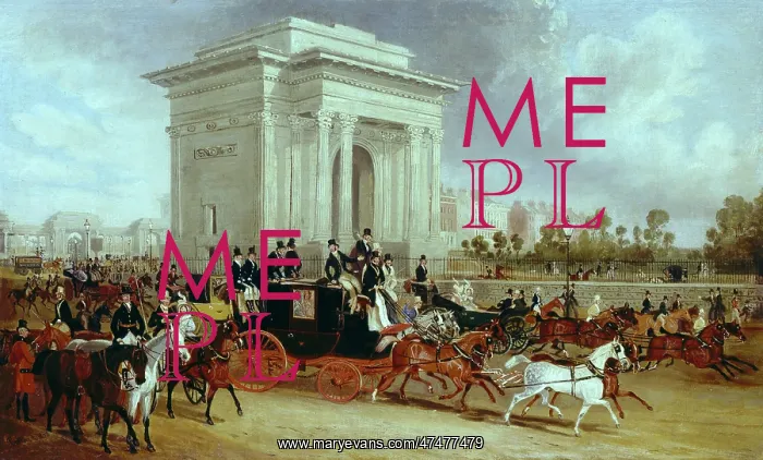 : Hyde Park Corner – with stage-coach : Hyde Park Corner – with stage-coach