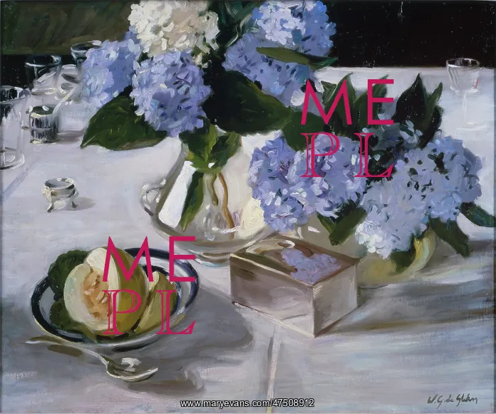 : Hydrangeas on the Table : Hydrangeas on the Table