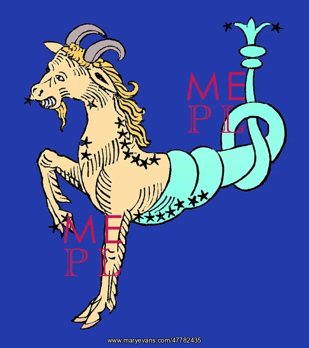 : Hyginus, Capricorn Constellation, Zodiac Sign, 1482 : Hyginus, Capricorn Constellation, Zodiac Sign, 1482