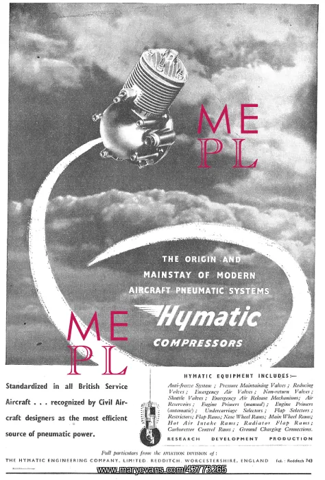: Hymatic Aircraft Pneumatic System Components : Hymatic Aircraft Pneumatic System Components